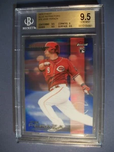 JOSE PERAZA 2016 Topps Finest Blue Refractor #16 BGS GEM MT 9.5 RC Reds /150 - Picture 1 of 1