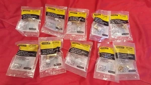 Stanely Floor Door Stopper Bright Brass Finish 57-1040 Lot of 10 - Picture 1 of 3