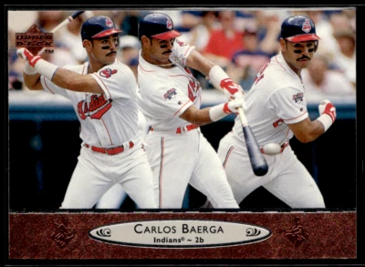 1996 Upper Deck #53 Carlos Baerga Indians Triple Image - Image 1 of 2