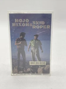 MOJO NIXON SKID ROPER ROOT HOG OR DIE Cassette Tape 1989 Psychobilly Rock Rare - Picture 1 of 4