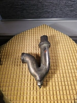 Fregadero de latón chapado en fontanería antigua trampa de residuos plomería victoriana finales de 1800 Foto 1 de 4