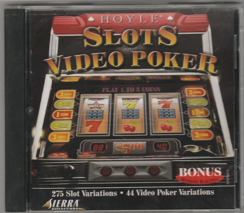 Hoyle Slots Video Poker de Sierra Attractions para ganar 95/98 y Mac ~ 1999 ~ CD-ROm Foto 1 de 2