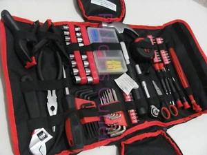 SAE + Metric 86-Piece Household Hand Tool Set w. Roll-Up Bag, Stalwart 75-HT1086 - Picture 1 of 12