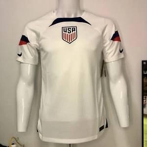 USA Soccer Jersey Nike 2022/23 Home Breathe Stadium Replica Blank Jersey - White - Picture 1 of 7
