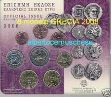 2008 Div 8 monete EURO Grecia greece grece griechenland