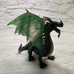 "Figura de dragón Schleich alas medieval verde mundo de caballeros 2003 70033 5""" - Imagen 1 de 8
