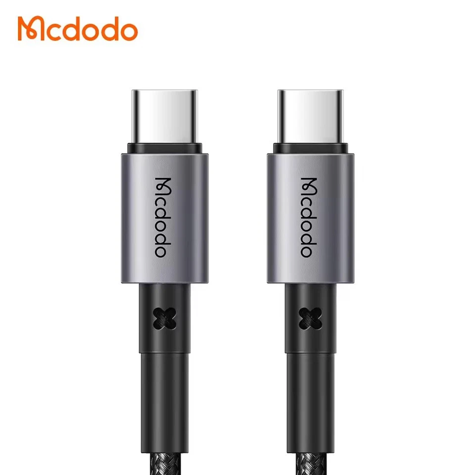 Mcdodo 65W PD USB C To C Charging Nylon Cable Plated Metal Housing 60W PD - Image 1 of 4
