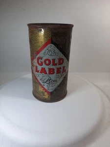 GOLD LABEL BEER CAN FLAT TOP 30's 40's ERA - Picture 1 of 7