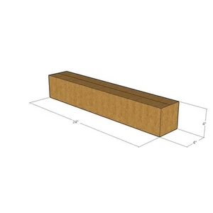 24 x 4 x 4 Corrugated Boxes 32 ECT (Pack of 5) - Picture 1 of 3