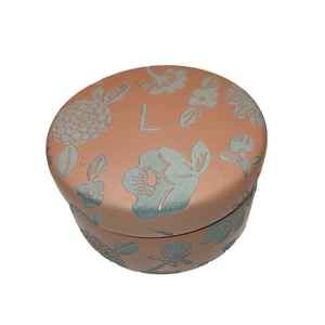 Anthropologie Monogramm "L" Schmuckschale personalisiert Name Initiale floral geätzt - Bild 1 von 6