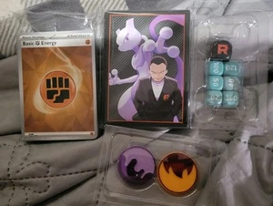 Pokemon TCG Destined Rivals - Sleeves, Dice, Coins, And Energies From ETB - Picture 1 of 1