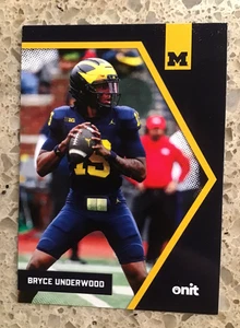 2025 Michigan Wolverines ONIT Athlet RC Bryce Underwood Basis KOSTENLOSER Versand - Bild 1 von 1