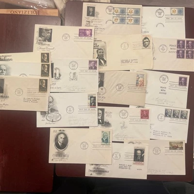 17 1960s Cacheted FDCs Kennedy Malaria Dulles Eisenhower Roosevelt Taft+ - Image 1 of 4