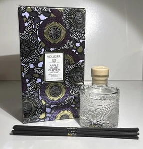 VOLUSPA Apple Blue Clover Reed Diffuser New Discontinued Scent! 3.4 Fl Oz - Picture 1 of 3