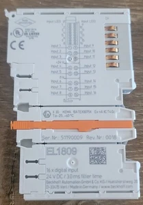 EL1809 | EtherCAT Terminal, 16-channel digital input, 24 V DC, 3 ms - Picture 1 of 2