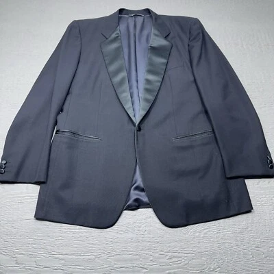 Blazer Esmoquin Ermenegildo Zegna Para Hombres 42 Pecho Negro Muesca Solapa De Colección Clásico Foto 1 de 4