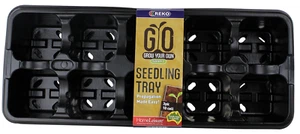 Reko GROW YOUR OWN SEEDLING TRAYS 350x140x80mm 3Pcs 10-Cell Black - Picture 1 of 1