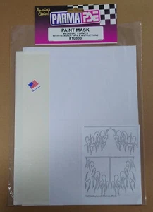 (Parma PSE 10833) Paint Mask / Medieval Flames /with Transfer Tape & Instruction - Picture 1 of 3