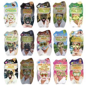 7th Heaven Face Mask Mud Peel-Off For All Skin Types variety Packs pore Clay