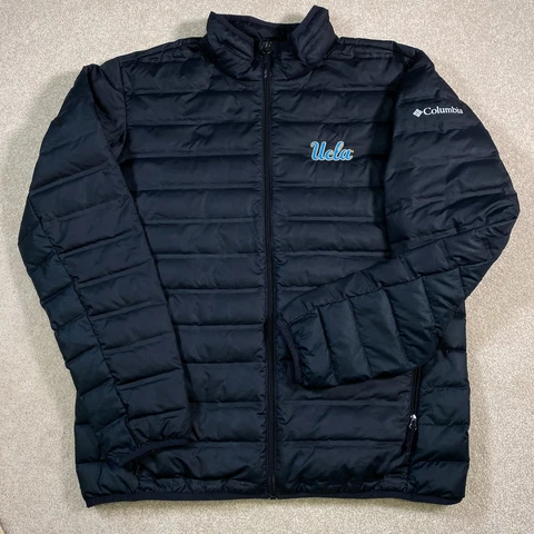 UCLA Bruins Jacket Men Large Black Columbia Puffer College University California Cover