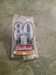 Edelbrock 80th Anniversary .1938-2018. Lapel Hat Jacket Pin - Picture 1 of 3