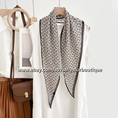 Sallys 70% Cashmere 30% Silk Paisley Print Lozenge Neck Collar Scarf 135*45cm - Изображение 1 из 4