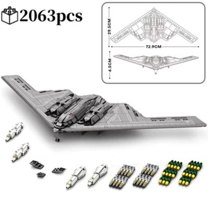 B2 Stealth Bomber Building Blocks – USA Military Fighter Jet Toy Bricks Model - Picture 1 of 7