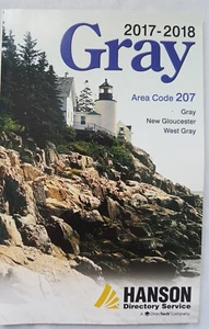 MAINE TELEPHONE DIRECTORY Gray & New Gloucester 2017-2018 EXCELLENT CONDITION - Picture 1 of 4