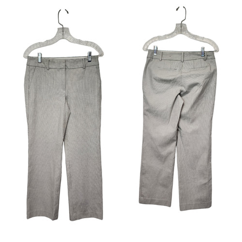 JORDAN Pantaloni Talbots Newport vita media gamba dritta a righe nero bianco pantaloni eleganti 4P