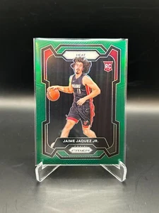 2 CARDS 23-24 Panini Prizm NBA Green + BASE Prizm 137 Jaime Jaquez Jr. RC Heat - Picture 1 of 4