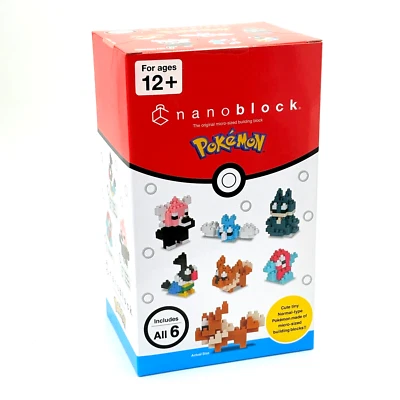 nanoblock Pokémon Type FIRE TYPE Set 1 Mininano Series Box of 6 1.57" Sets NEW - Image 1 of 4