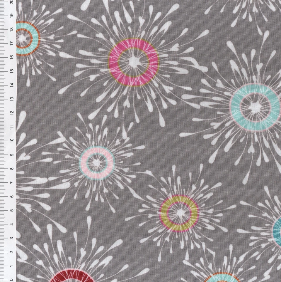 (€ 16,00/m) Patchworkstoff - " Flow " Blumen  - 25 x 110cm - Bild 1 von 1