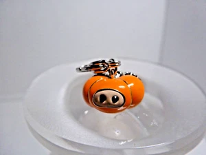 (B4) Swarovski Cute Little Orange and Black Pumpkin w/ Black Crystals - Picture 1 of 6