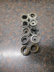 LOT OF 10 BURNDY/HUSKIE U STYLE CRIMPER CRIMPING CRIMP DIES FREE SHIPPING - Picture 1 of 4