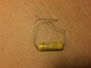 NOS Vintage Astron .01 uf 600v Mustard Capacitor Guitar Amp Tone Cap (Qty Avail) - Picture 1 of 5