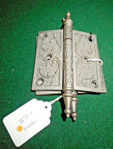 ONE of PAIR VINTAGE EASTLAKE HINGES  3 1/2 "  X 3 1/2"  -  VERY NICE  (15823-5) Cover