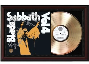 "Black Sabbath Kirschholz Reproduktion Signatur Schallplatte Display ""M4" - Bild 1 von 5