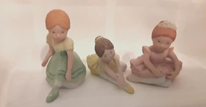 3 figurine in miniatura Holly Hobbie ballerine verde rosa giallo - Foto 1 di 7