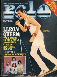FREDDIE MERCURY - QUEEN LIVE IN ARGENTINA - PELO Magazine # 141 - 1981 - Picture 1 of 2