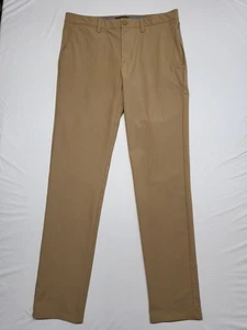 Pantalones FLX para Hombres 34x34 (Ajuste 35 X 34) Cintura Cómoda Chino Calce Ajustado Atletismo Bronceado - Imagen 1 de 15