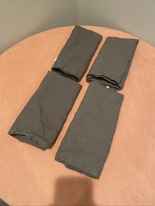 Pottery Barn Oversized 100% Linen Napkins Set Of 4 Dark Taupe - Picture 1 of 5