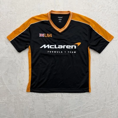 McLaren Formula 1 Team Hollister Shirt Mens XS Black Orange Lando Norris LN4 F1 - Image 1 of 4