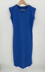 Frank & Eileen Womens 100% Cotton Harper Tee Dress Size XS Royal Blue Comfort - Picture 1 of 9