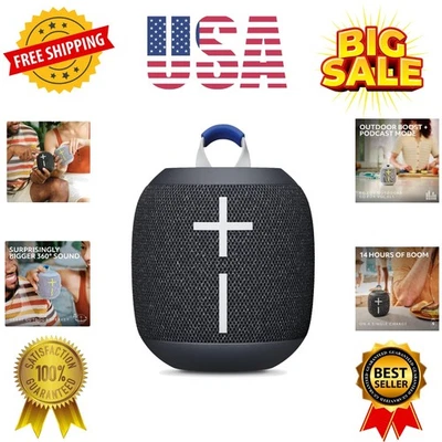 Водонепроницаемые наружные Bluetooth-динамики WONDERBOOM 4 с большими басами и 360 градусами... - Изображение 1 из 4