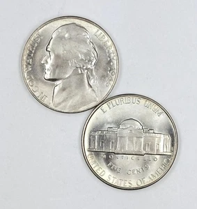 1946 S UNCIRCULATED JEFFERSON NICKEL CHOICE TO GEM BU - Picture 1 of 2