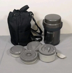 Zojirushi SL-JAE14-HG Bento Brotdose Offene Box Komplettset Vakuumisoliert - Bild 1 von 13