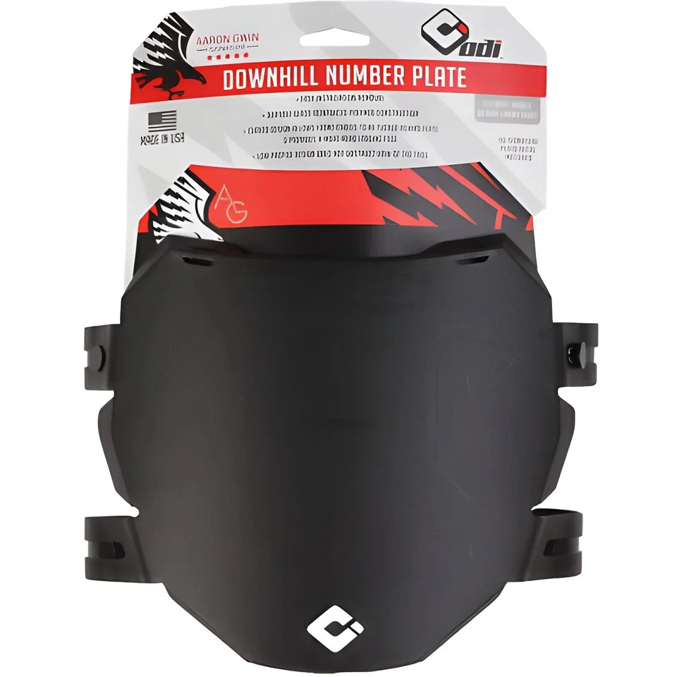 Downhill Number Plate, Black (ODI Downhill Plate) - Image 1 of 1