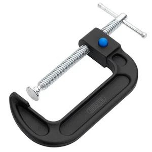 Draper Quick Release G-Clamp 100mm Cast Iron Frame With Swivel Shoe 19395 - Picture 1 of 2