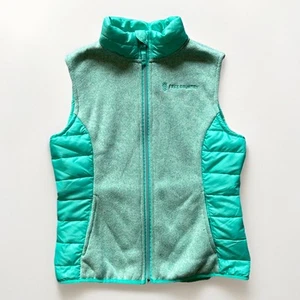 Free Country Girls Green Hybrid Fleece Sherpa Vest Size M (10/12) - Picture 1 of 8