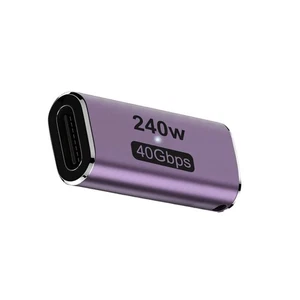 USB 4 Type C Female To Female Adapter Coupler 240W 40Gbps 8K for Thunderbolt - Photo 1 sur 13